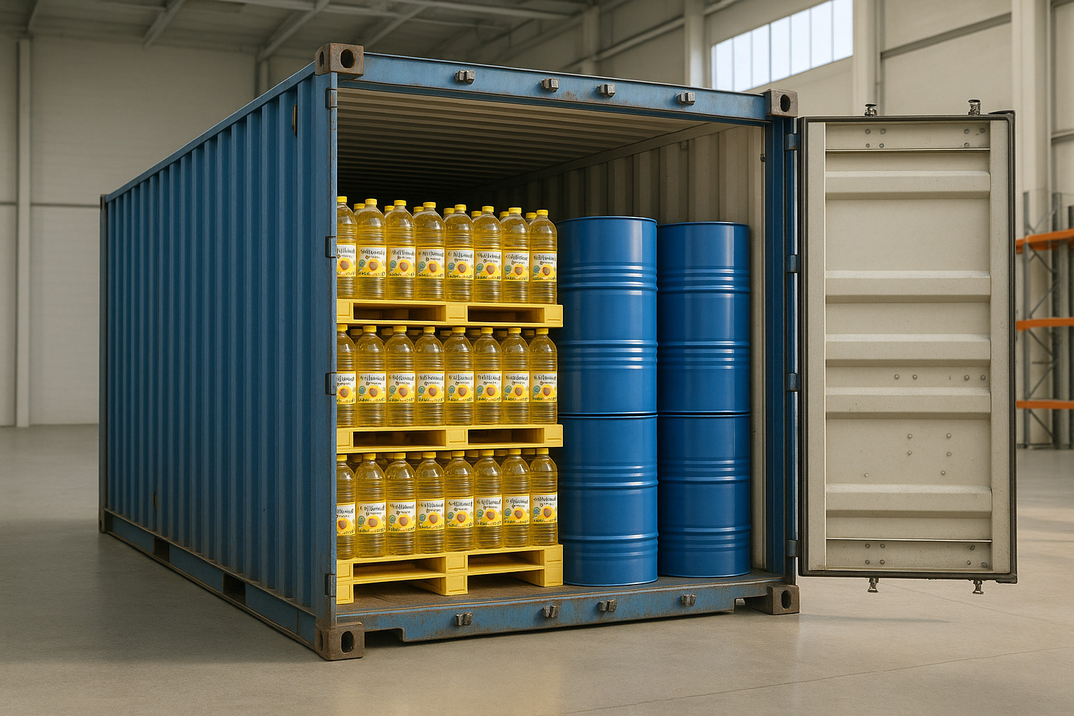 Sunflower oil logistics image